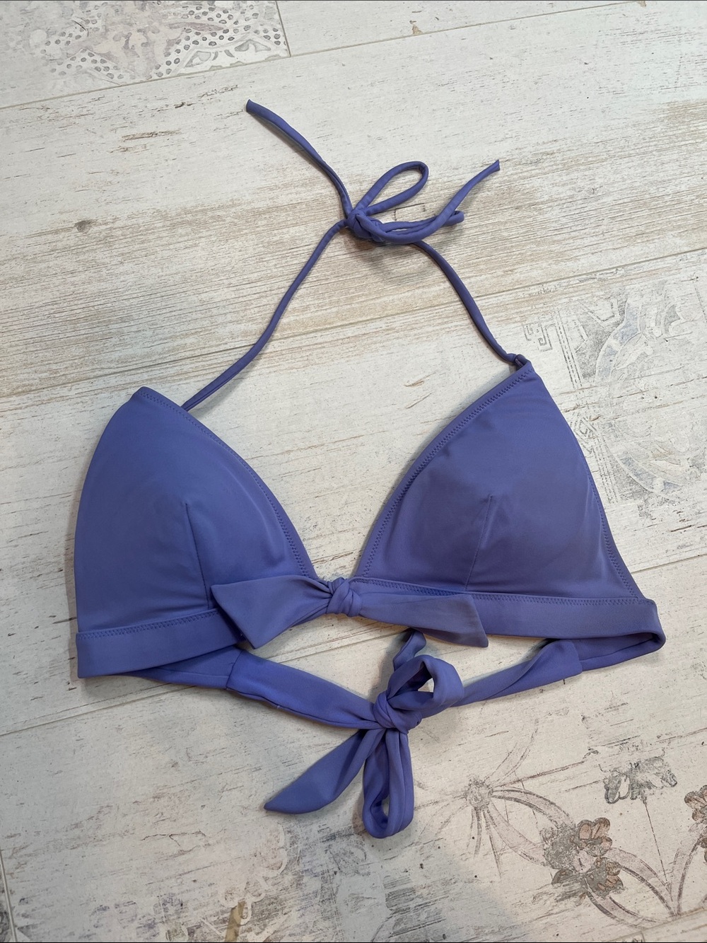 Victorias Secret Lavender Purple Triangle Bikini Top Size Medium